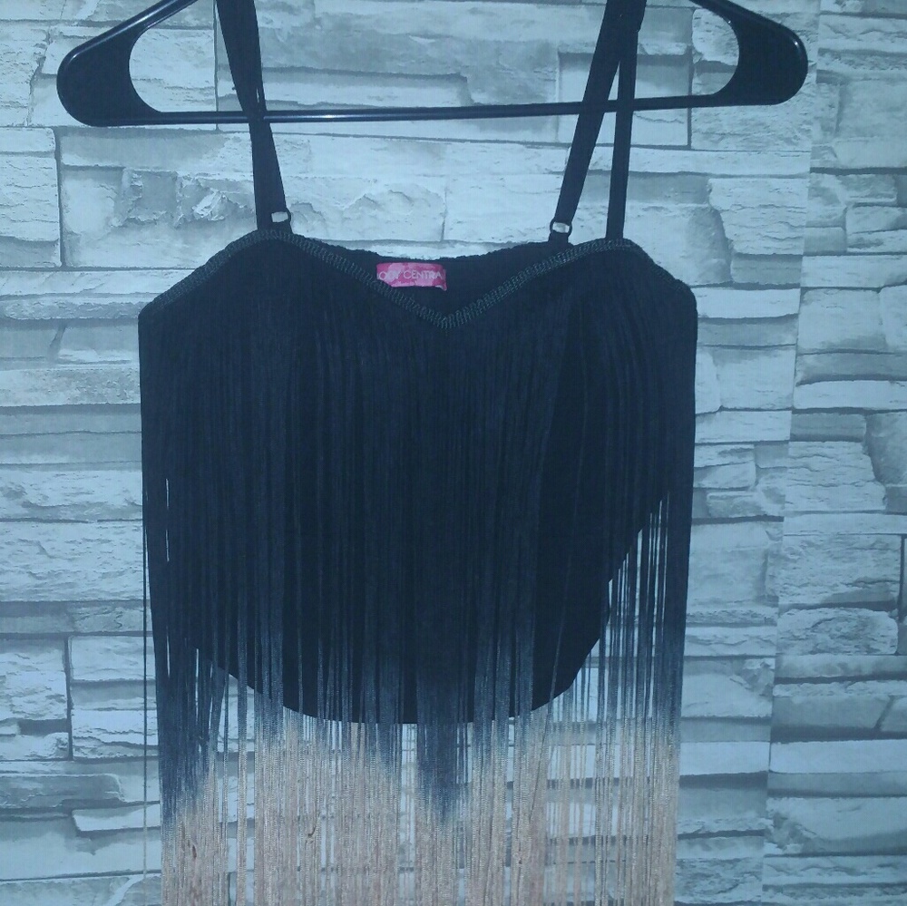 Fringed crop top